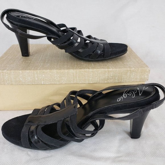 Adagio Shoes - Adagio Leather Heeled Sandals Sz8